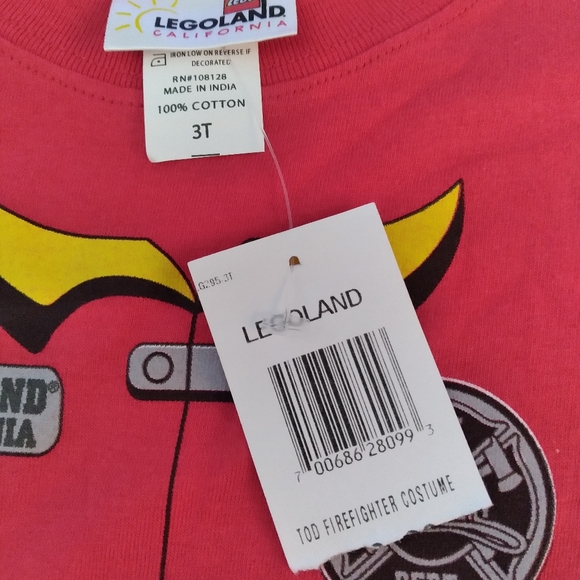 Nwt Legoland firefighter tshirt - Picture 2 of 4